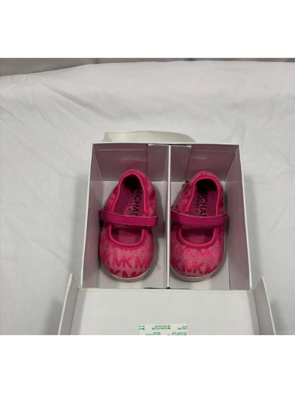 Michael Kors Baby Girls Pink Logo Mary Jane Shoes Size 2 (3-6 Months) - Picture 2 of 4